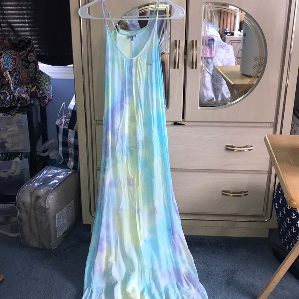 Tie dye maxi dress